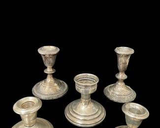 Sterling candlesticks