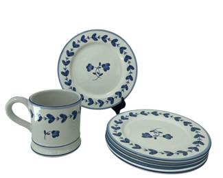 R B Portugal ceramic plates & mug