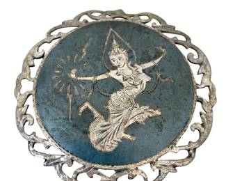 Siam sterling pin