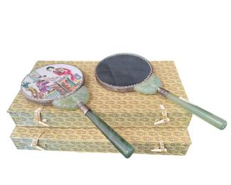 Ceramic & Jade vanity mirrors