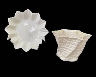 Belleek tray & dish
