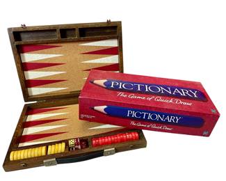 Vintage parcheesi & Pictionary