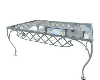 Glass coffee table