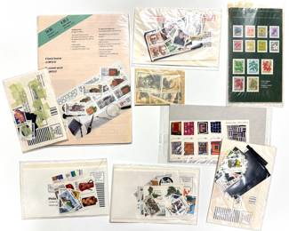 Sealed Stamp Sets, All Unposted, Mostly American From The 1980s Lot #: 17