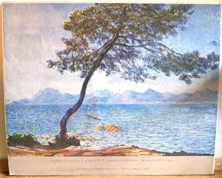 Claude Monet Metropolitan Museum Poster From 1987 Impressionism Exhibit, Mounted On Board, In Factory Plastic Lot #: 101