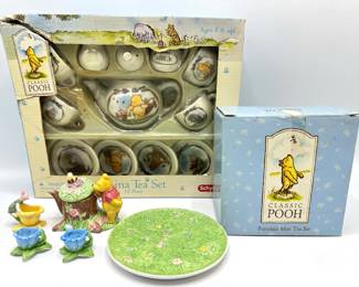 2 New In Box Winnie The Pooh Children's Mini Tea Sets By Schylling & Disney Lot #: 84