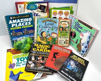 9 Kids Hobby Books, Butterfly Habitat & New Set Juggling Balls Lot #: 117