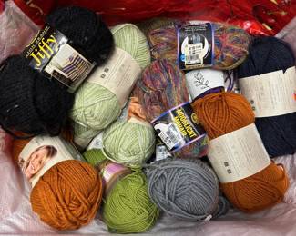 Over 20 New With Tags Yarn Skeins, Many With Mutliples Lot #: 35