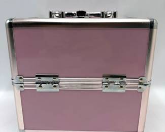 Aluminum Cosmetic Case Makeup Organizer Box Lot #: 106