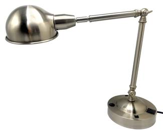 Vintage Chrome Swivel Adjustable Desk Lamp Lot #: 24