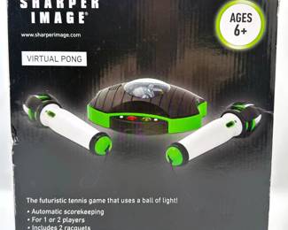 The Sharper Image Virtual Pong Electronic Game In Original Box Lot #: 43