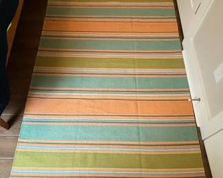 Striped Cotton Dhurrie Rug