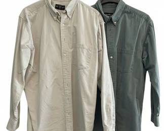Eddie Bauer Long Sleeve Cotton Button-Down Shirts
