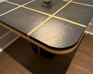Postmodern Tile Top Side Table Style