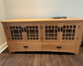 Mission Quarter Sawn Oak Media Console