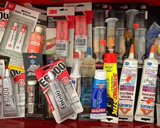 Assorted Adhesives and Sealants