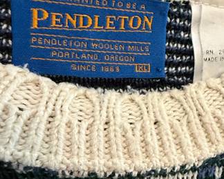 Pendleton Woolen Mills Plaid Sweater