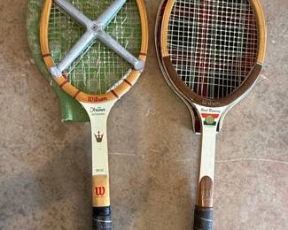 Wilson Jack Kramer Autograph & Raul Ramirez Autograph Tennis Rackets