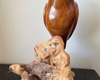 John Bennett "Elf Owl" Wood Sculpture