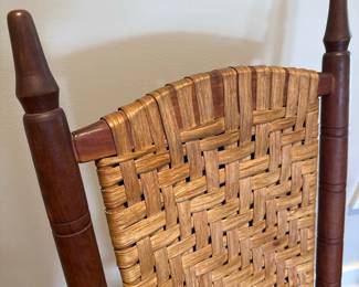 Arts and Crafts Style Wicker Rocking Chair
