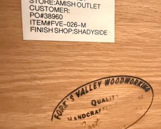 Amish Outlet Oak Media Cabinet