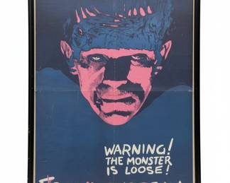 Frankenstein Warning The Monster Is Loose Movie Poster