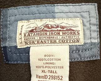 L.L.Bean Katahdin Iron Works Nor'Easter Cotton Flannel Shirt