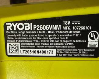 Ryobi ONE+ Hedge Trimmer with Hedge Sweep