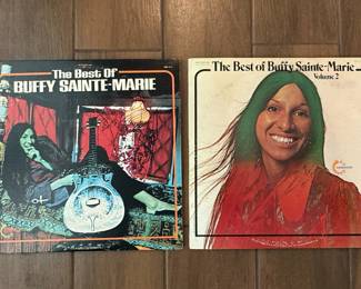Buffy Sainte-Marie "The Best Of" and "The Best of Buffy Sainte-Marie Volume 2" Vinyl Records