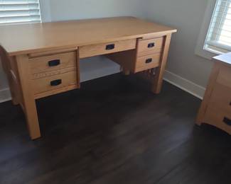 Mission Style Oak Desk