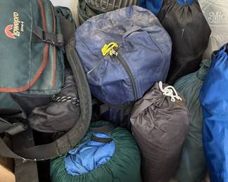 Lowepro Nova 4 Camera Bag and Assorted Camping Gear