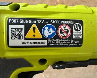 Ryobi P307 Glue Gun 18V