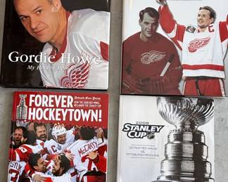Detroit Red Wings Hockey Books Lot