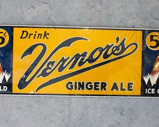 Vernor's Ginger Ale 5 Cent Reproduction Sign
