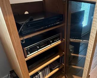 Amish Outlet Oak Media Cabinet