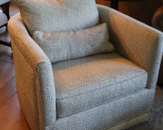 Sam Moore Animal Print Swivel Chair 31 W x 34 D $250 or Best Offer