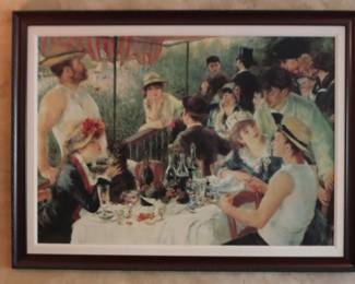 Renoir "Boating Party" Print $40 or Best Offer