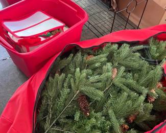 7 FT Christmas Tree and Ornaments