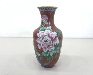 Vintage Cloisonne 10" Vase