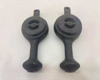 2 Antique Cast Iron Gas Burners for a Vintage Stove
