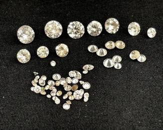 WOW LOT of Tested and Jeweler Verified 1 Carat and Lower Pile of Diamonds