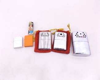 Lot of Zippo etc. Lighters and Hand Warmers