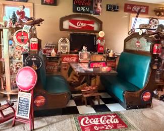 Booth seats from Toby’s on the Lake