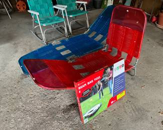 Vintage Outdoor Chairs, Bean Bag Toss 