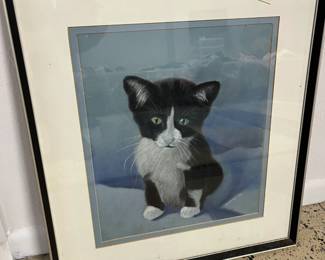 Framed Cat Art