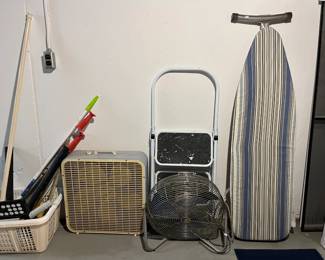 Ironing Board, Step Stool, Fans 