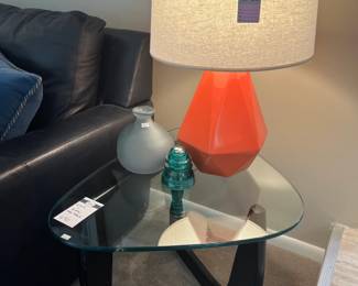 Wood & Glass Top Table
