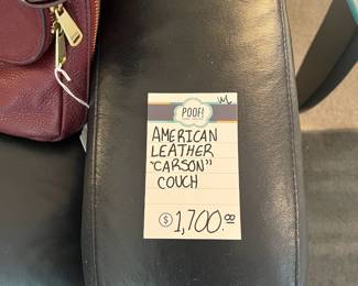American Leather "Carson" Couch