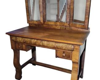 Antique EmpireStyle Walnut Vanity