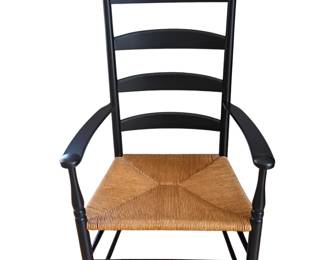 Ladder Back Chair with Woven Seat
